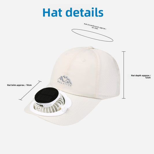 Solar Powered Digital Display Cooling Cap