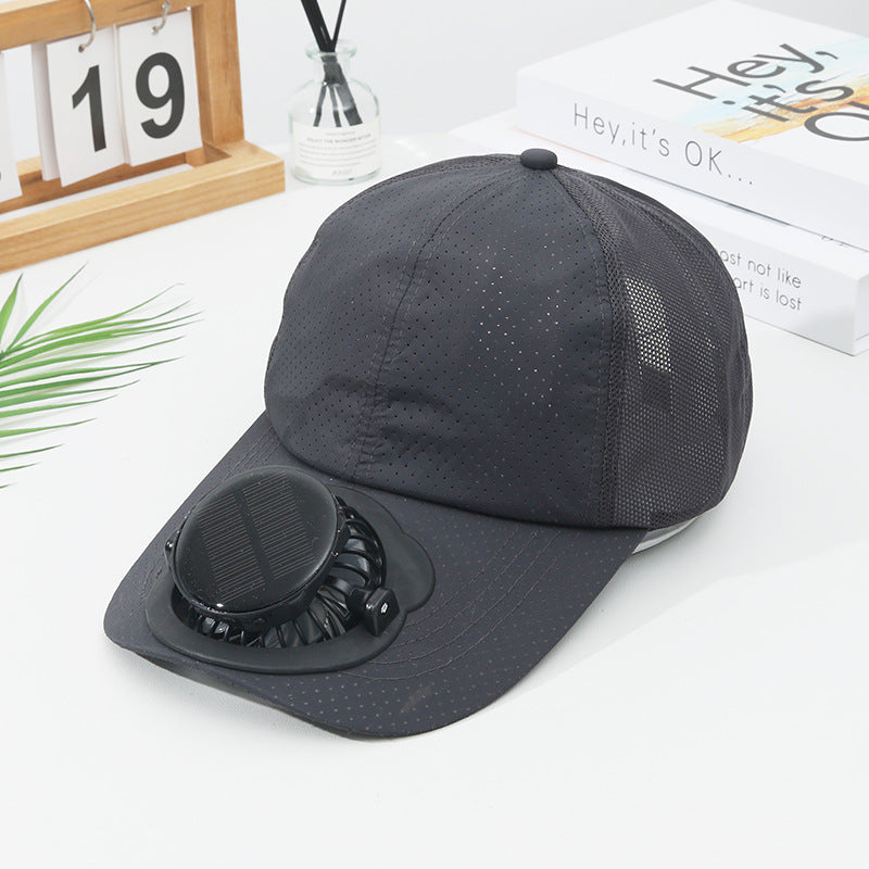 Solar Powered Digital Display Cooling Cap