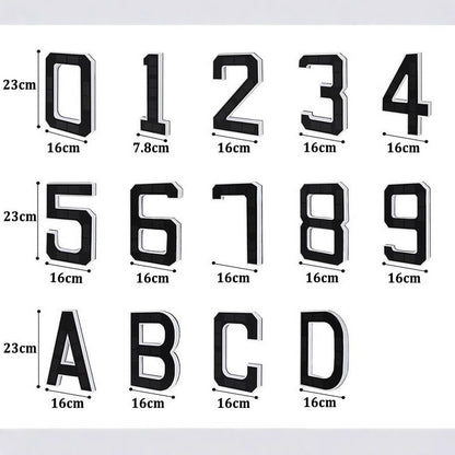 Solar Powered Digital House Number Plate