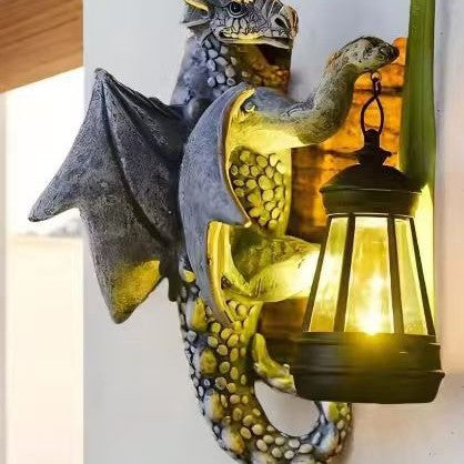 Solar Powered Dragon Garden Decoration