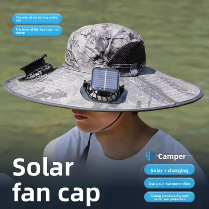 Solar Powered Dual Fan Sun Hat