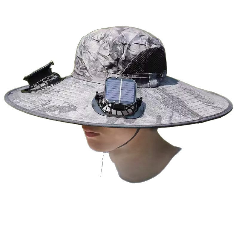 Solar Powered Dual Fan Sun Hat