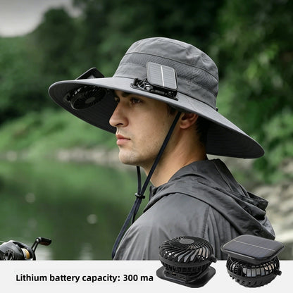 Solar-Powered Fan Sun Hat