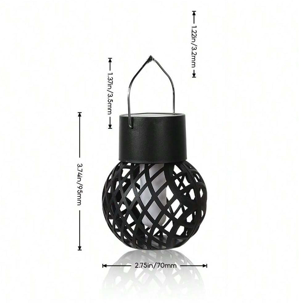 Solar Powered Flame Effect Hanging Light