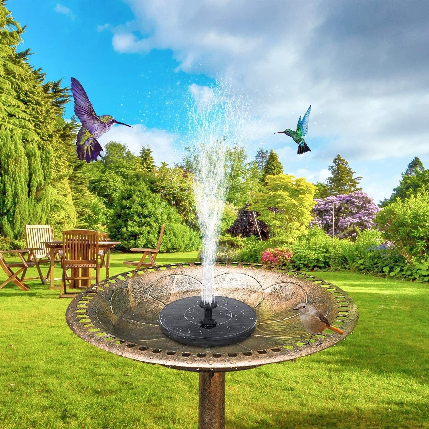 Solar Powered Floating Fountain