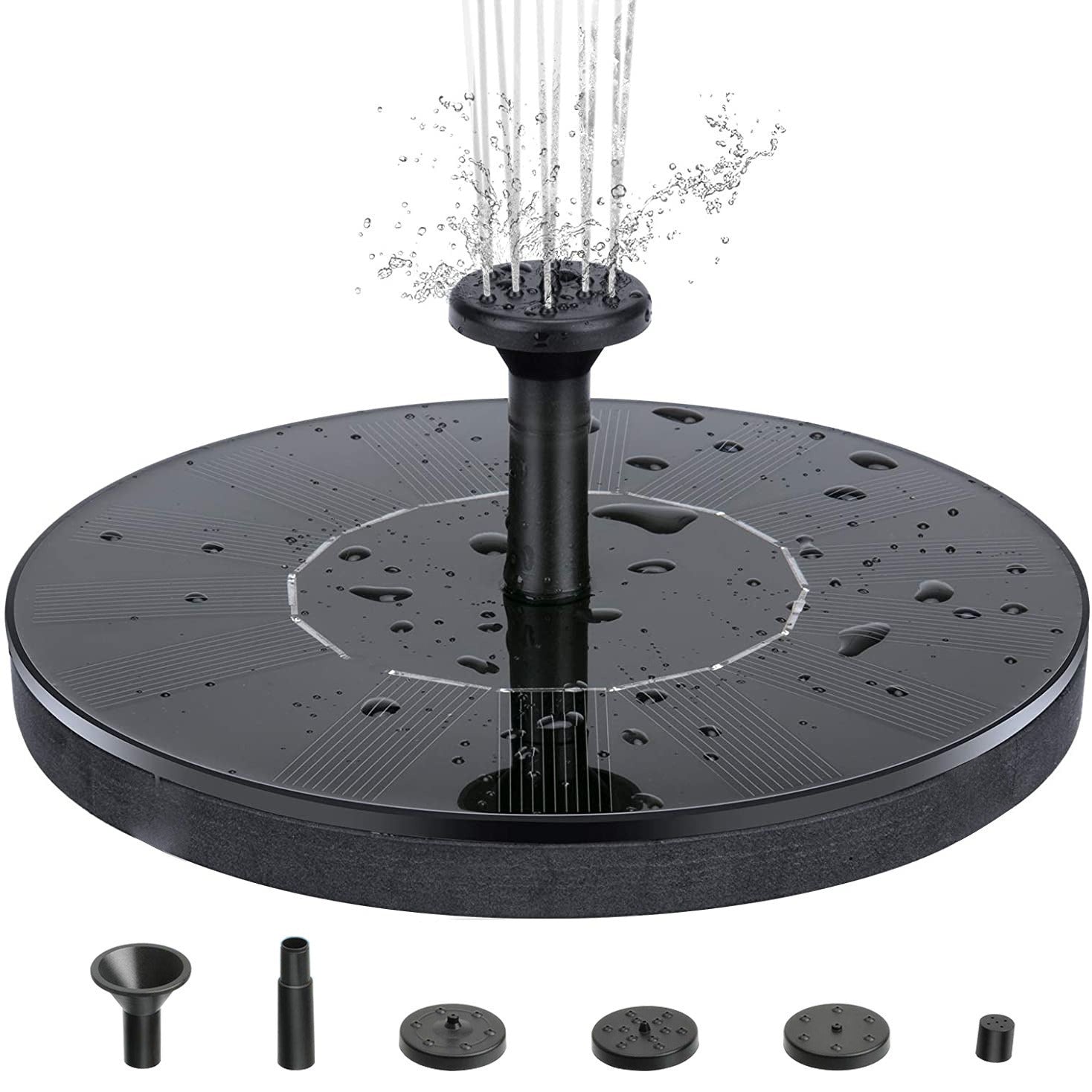 Solar Powered Floating Fountain Pump for Garden Ponds