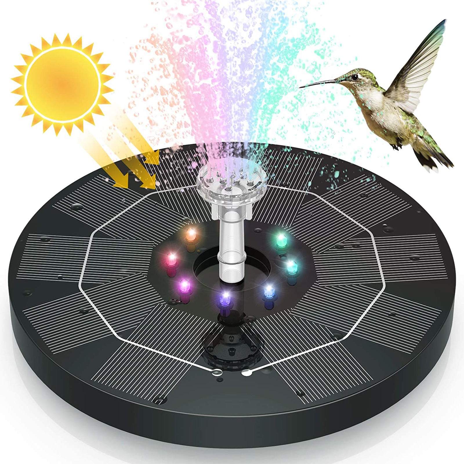 Solar Powered Floating Fountain Pump