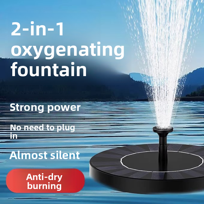 Solar Powered Floating Fountain Pump