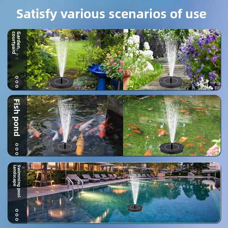 Solar Powered Floating Fountain Pump