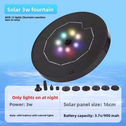 Solar Powered Floating Fountain Pump