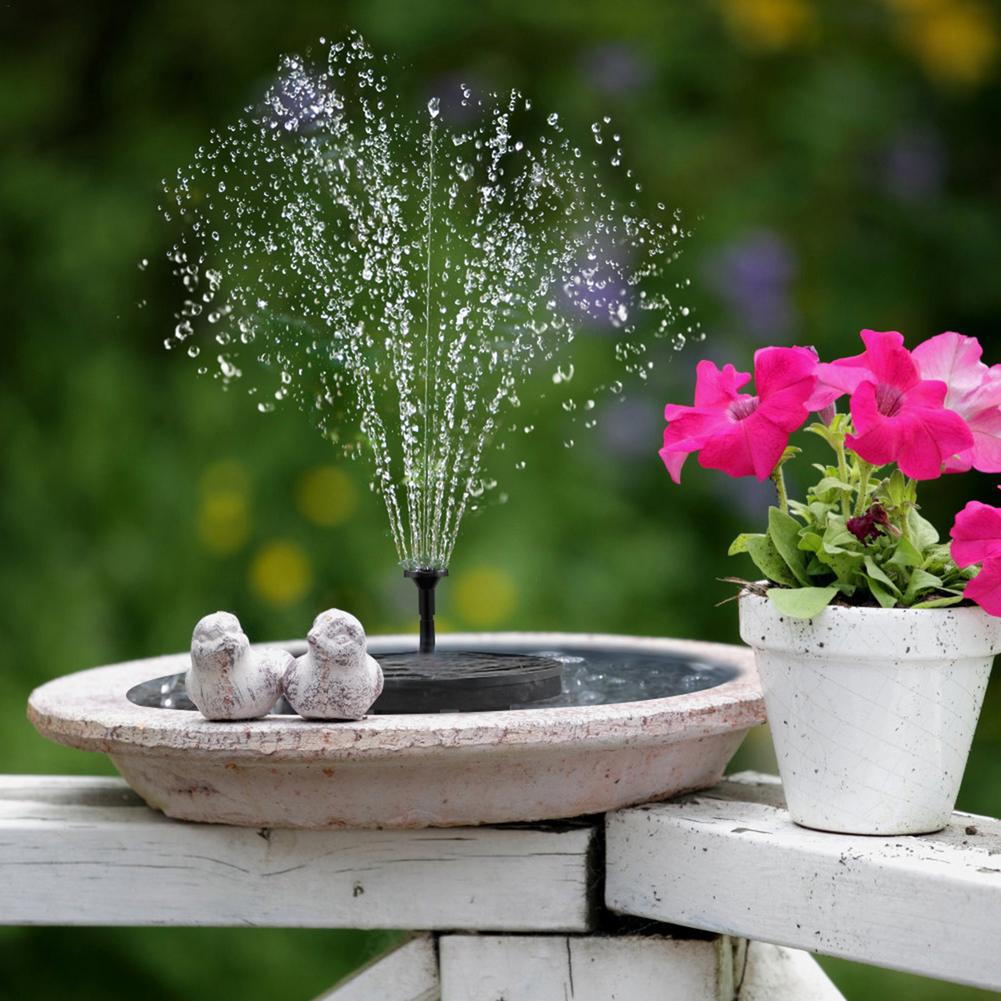 Solar Powered Floating Fountain Pump with LED Lights