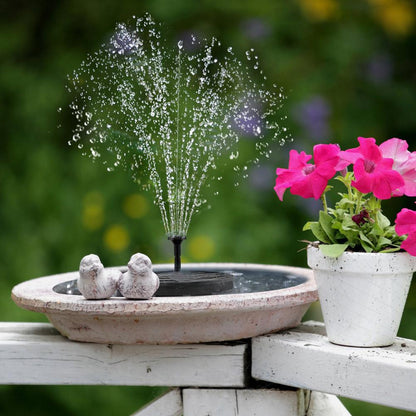 Solar Powered Floating Fountain with Colorful Lights