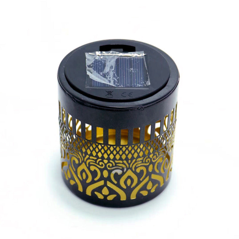 Solar Powered Floral Projection Wall Light