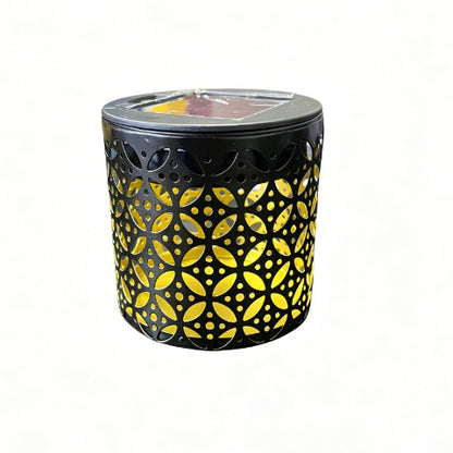 Solar Powered Floral Projection Wall Light