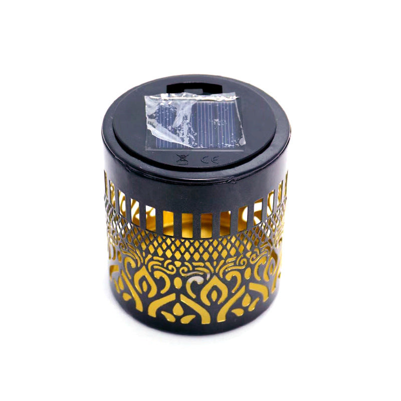Solar Powered Floral Projection Wall Light