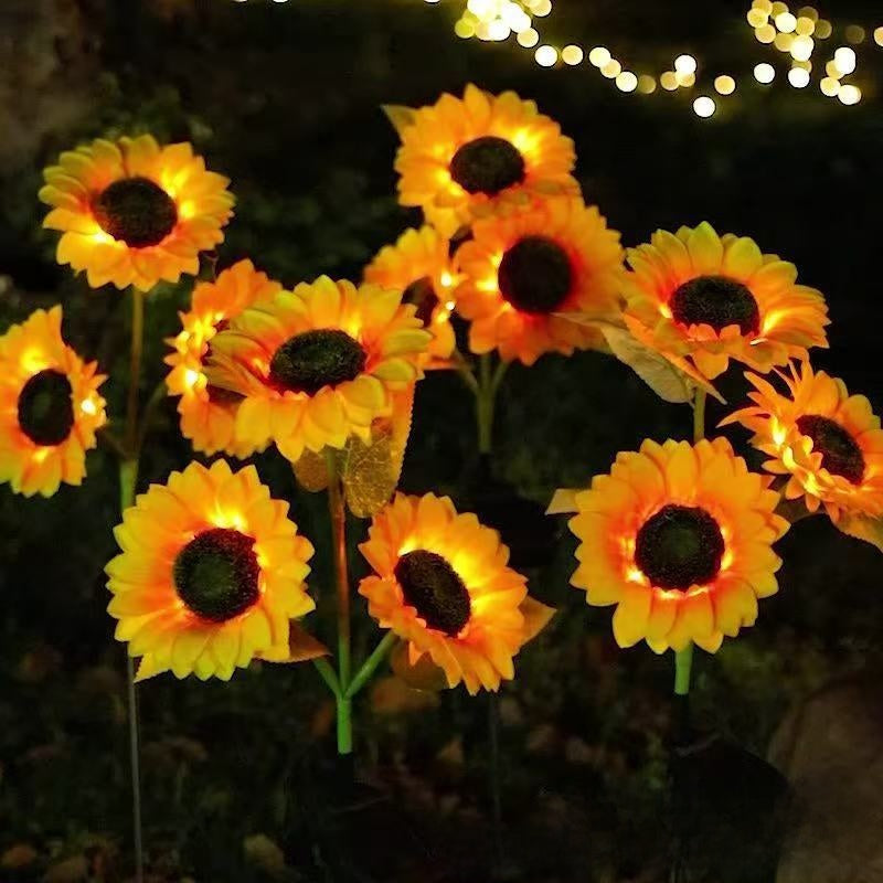Solar Powered Flower LED Garden Light