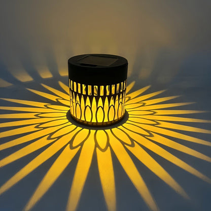 Solar Powered Flower Wall Light
