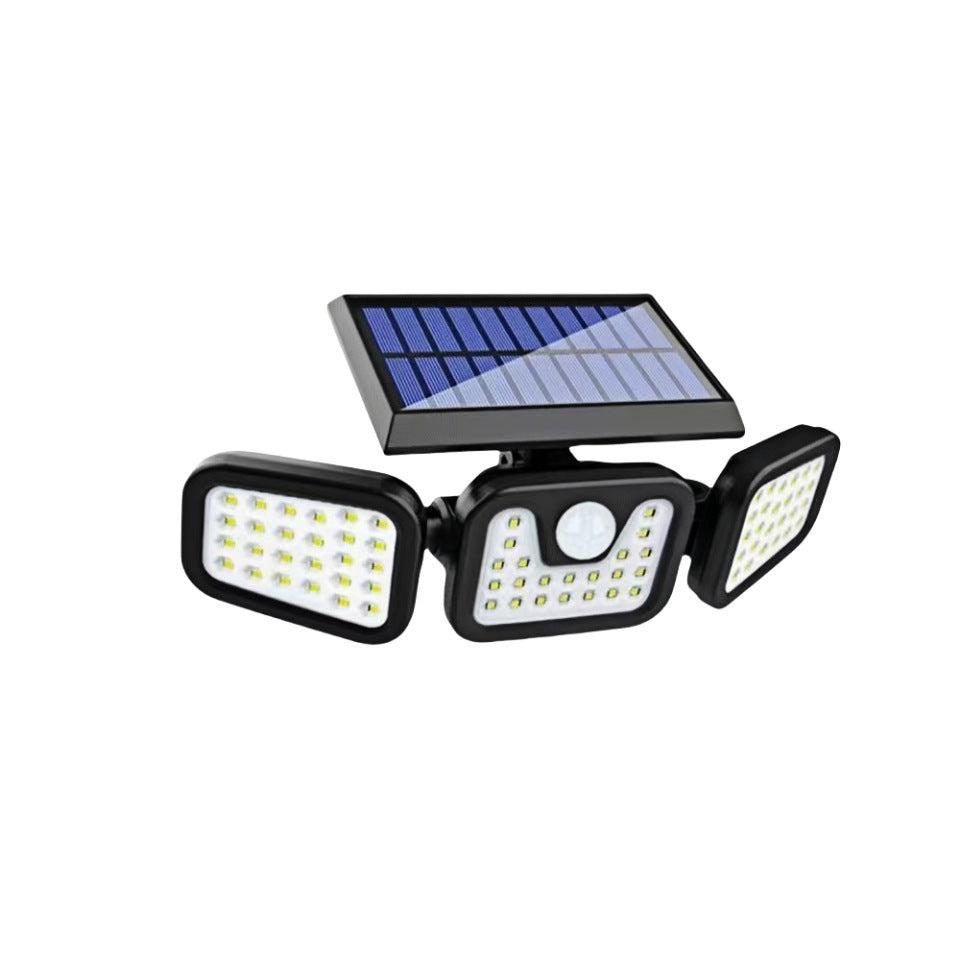 Solar-powered foldable lighting lamp