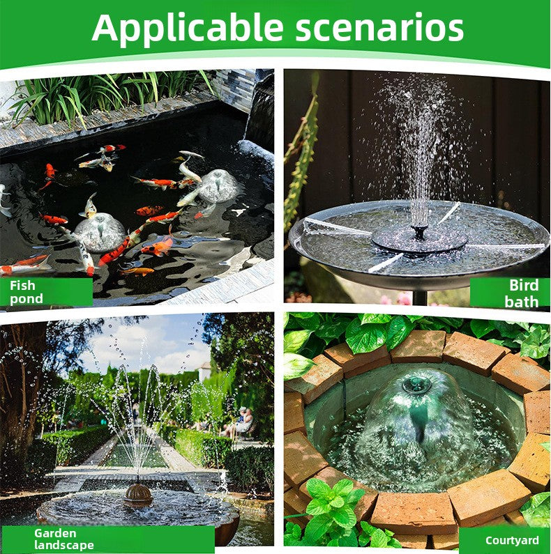 Solar Powered Fountain Pump