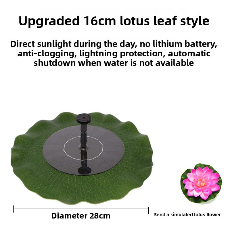Solar Powered Garden Fountain Pump
