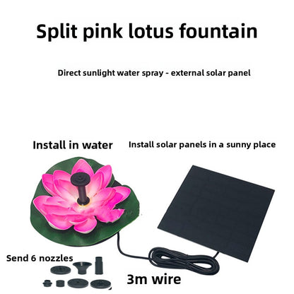 Solar Powered Garden Fountain Pump