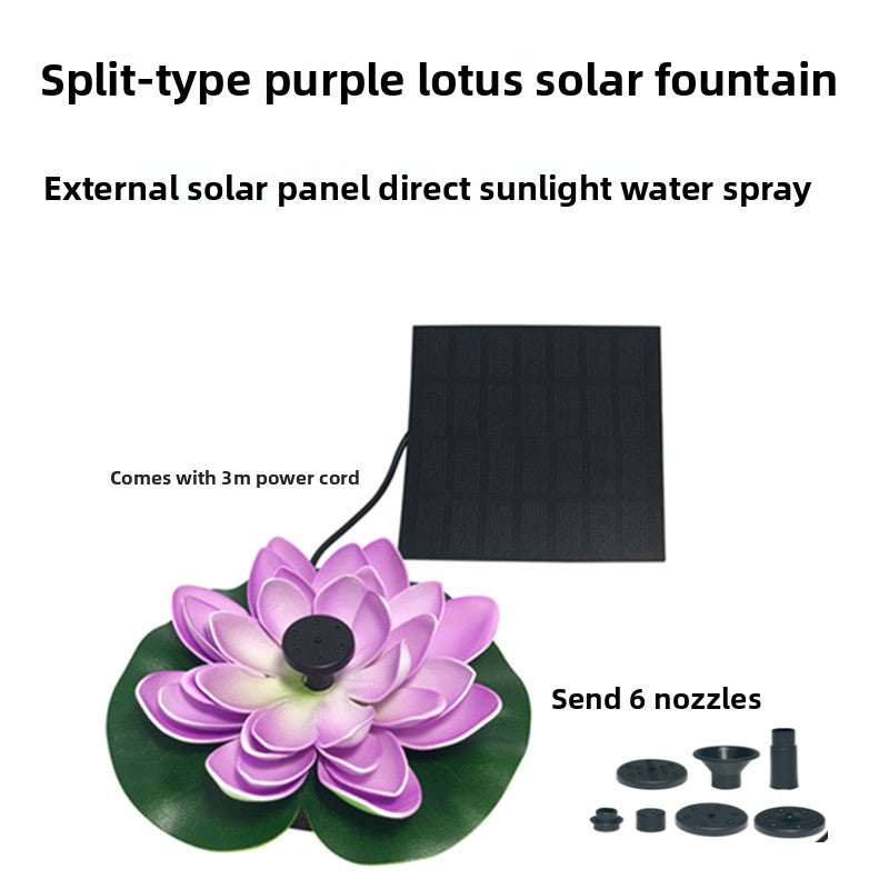 Solar Powered Garden Fountain Pump