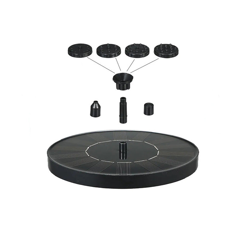 Solar Powered Garden Fountain Pump with Multiple Spray Patterns