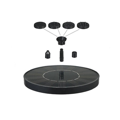 Solar Powered Garden Fountain Pump with Multiple Spray Patterns