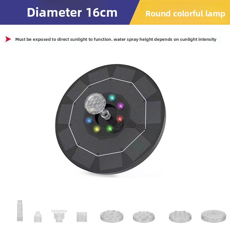 Solar Powered Garden Fountain with LED Lights