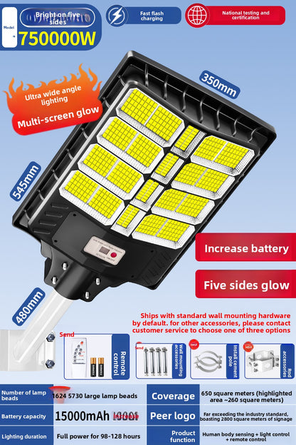 Solar-powered garden light