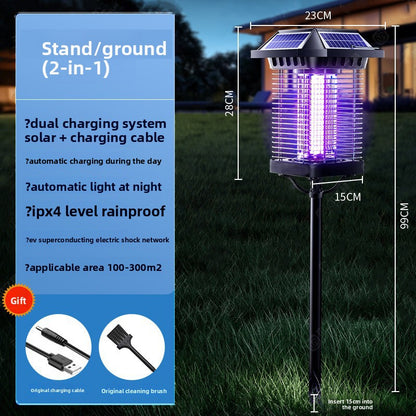 Solar Powered Insect Killer Lamp