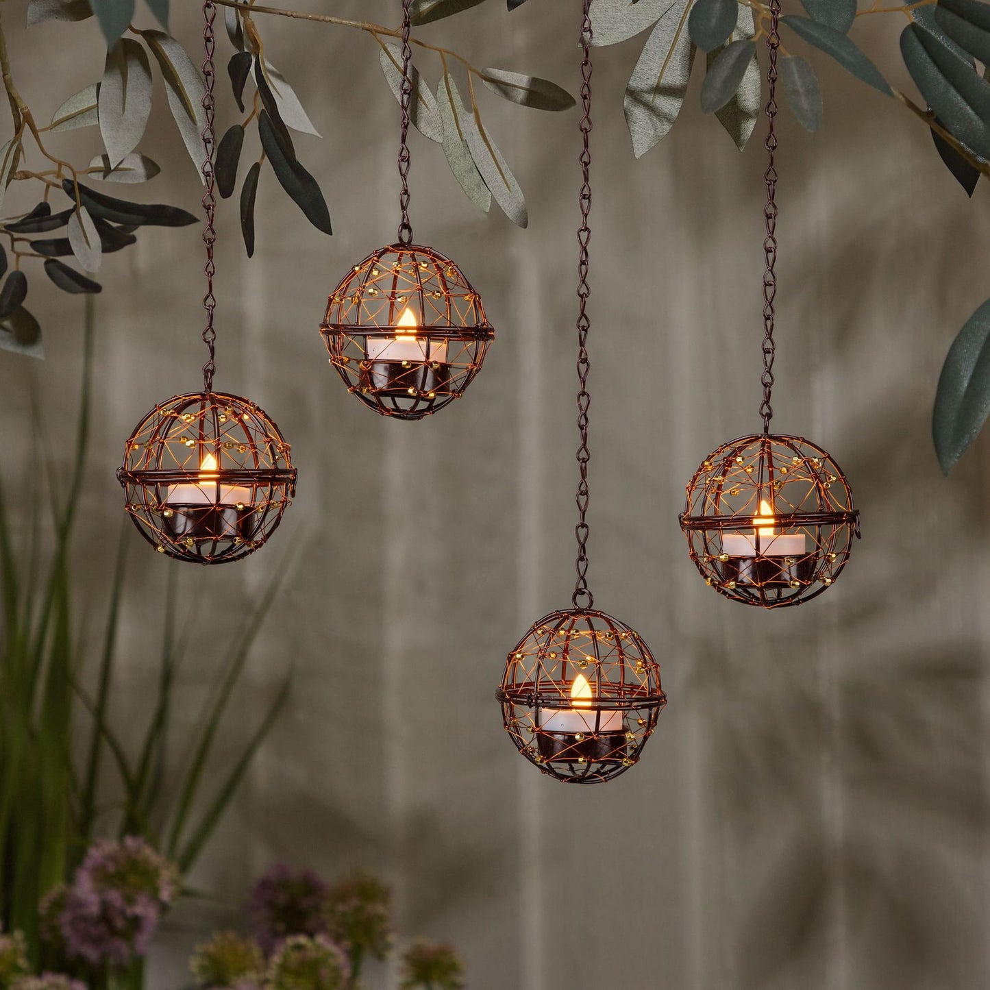 Solar Powered Iron Garden Lights