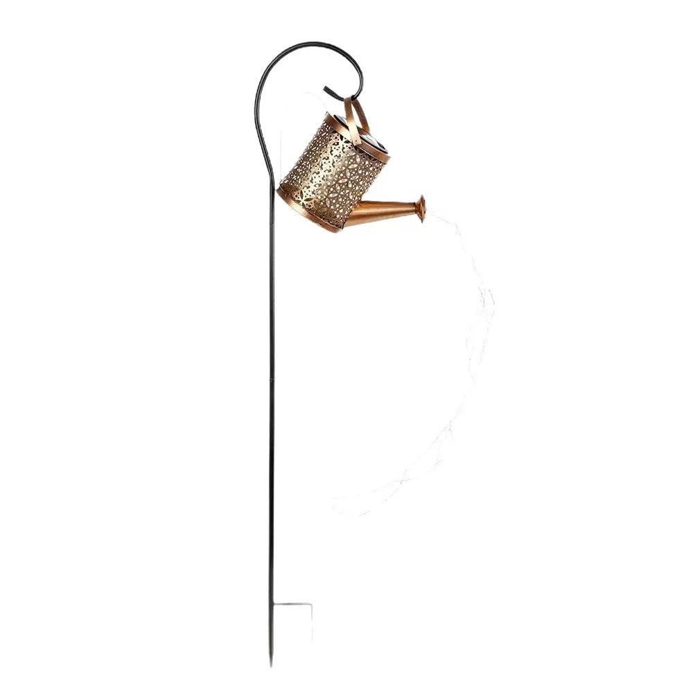 Solar-powered kettle lamp