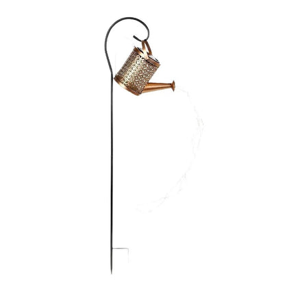 Solar-powered kettle lamp