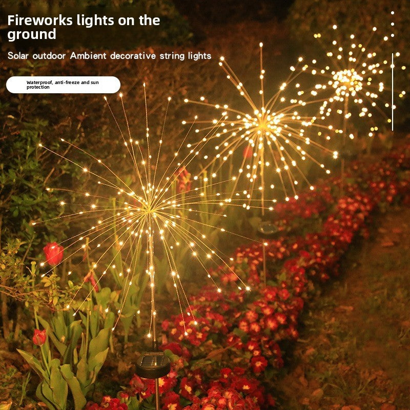 Solar Powered LED Flower Garden Light