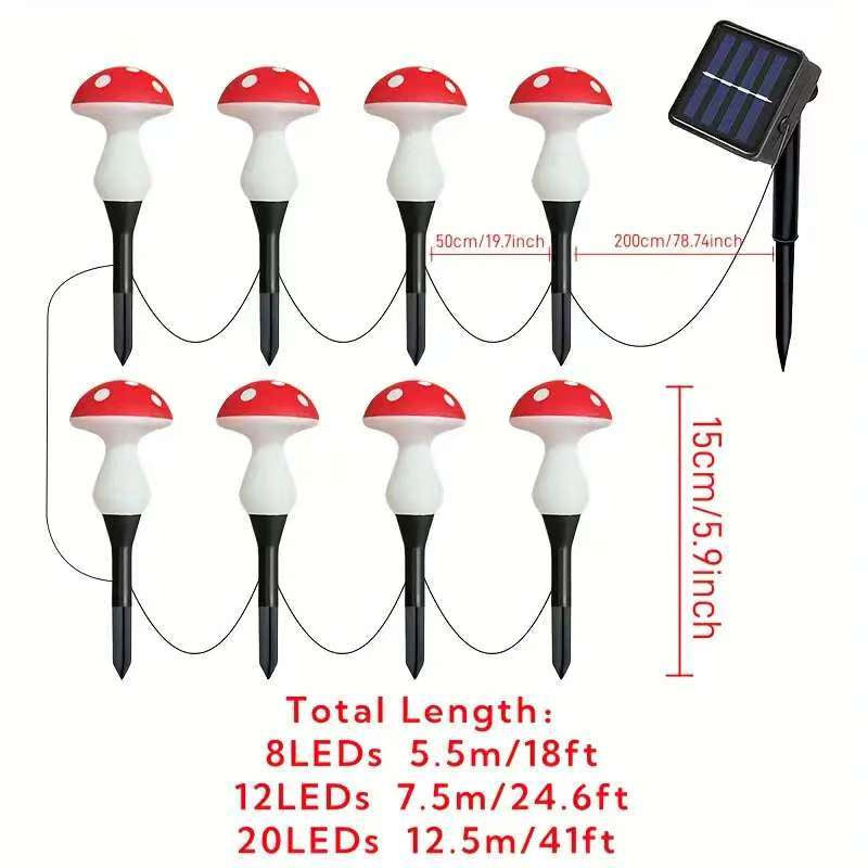 Solar Powered LED Garden Lights with Flower Design
