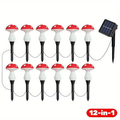 Solar Powered LED Garden Lights with Flower Design