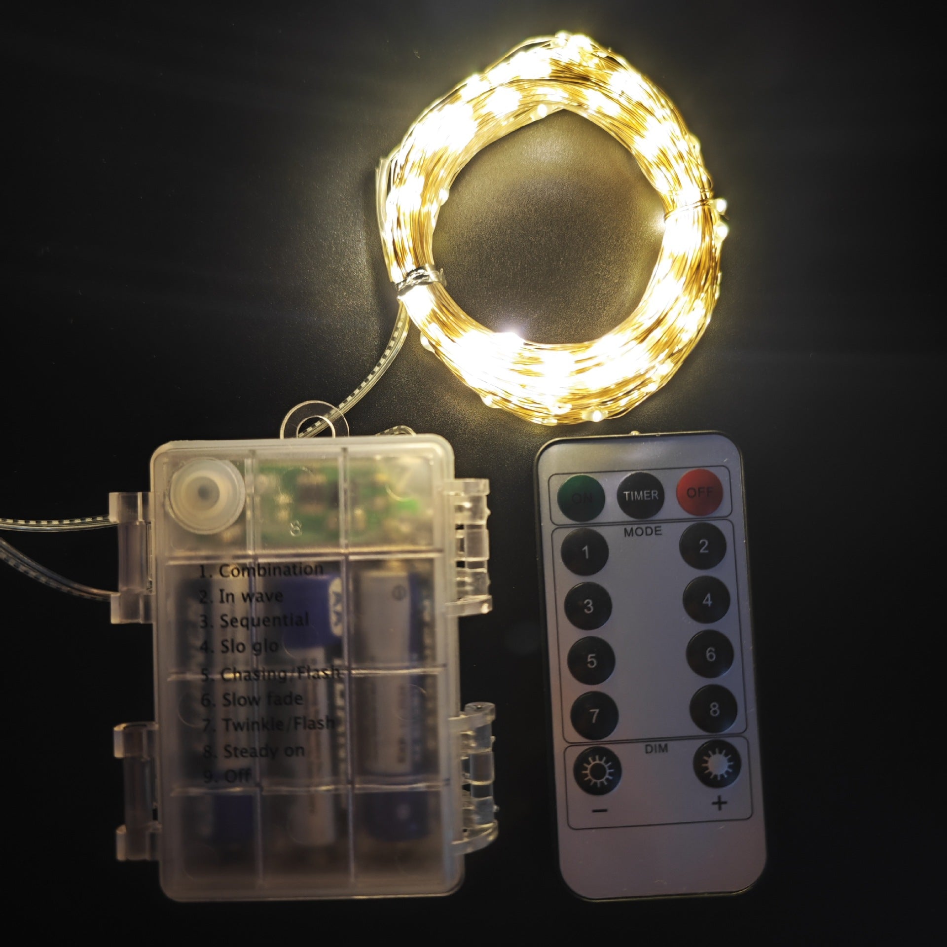 Solar Powered LED Hemp Rope Fairy Lights