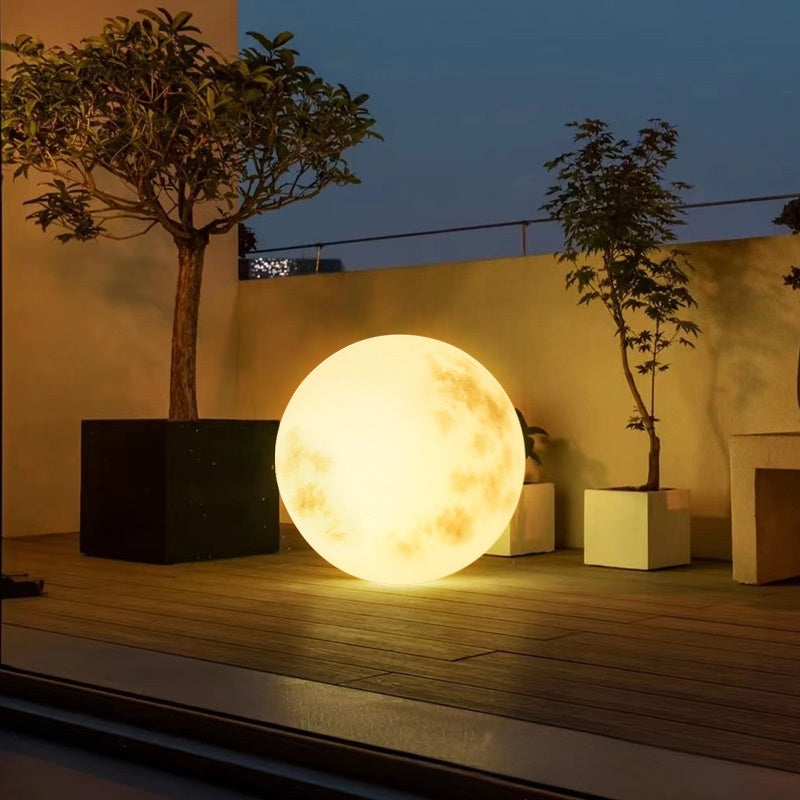 Solar Powered Moon Landscape Lamp