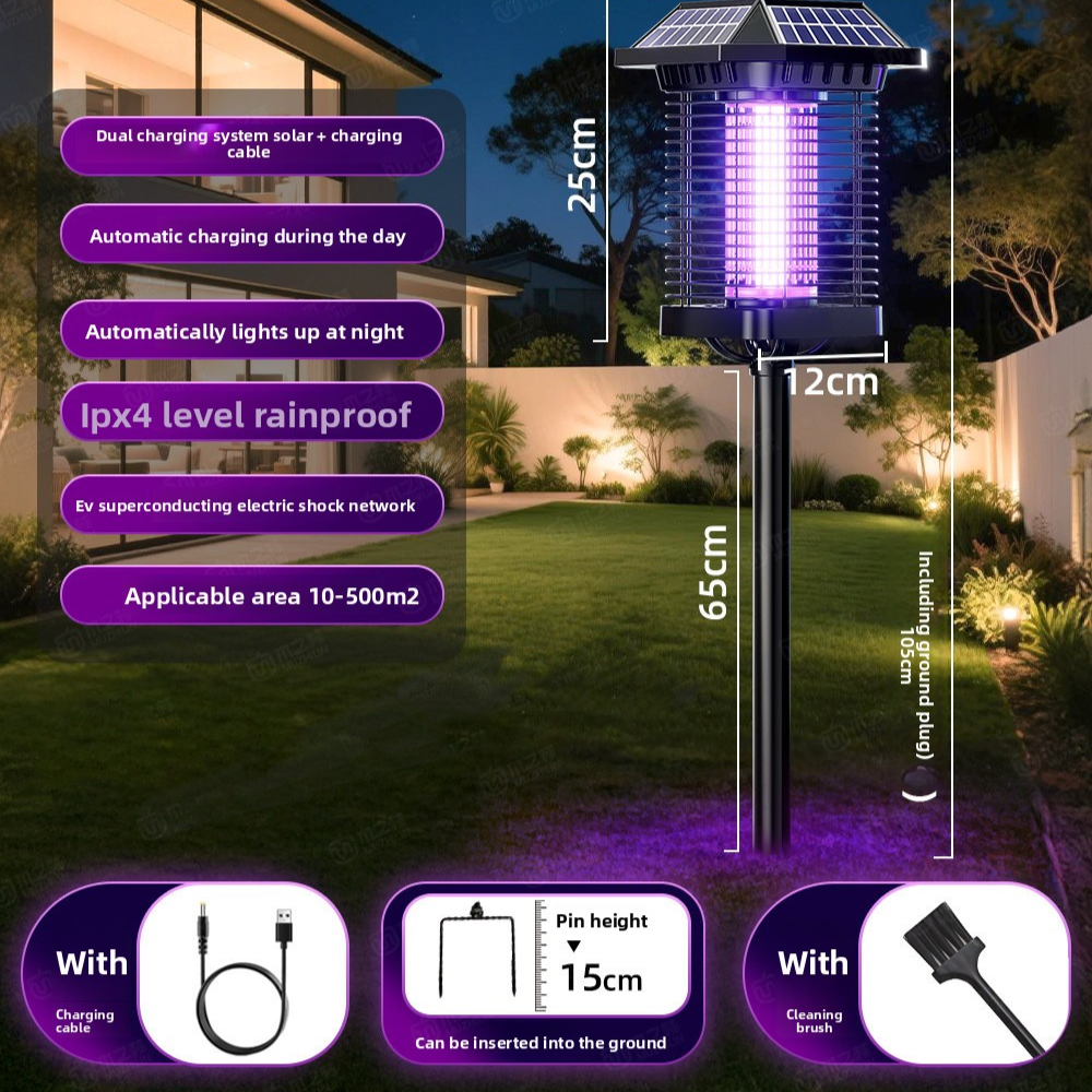 Solar Powered Mosquito Killer Lamp