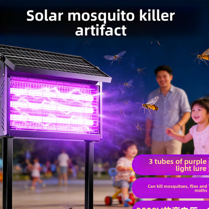 Solar-powered mosquito killer lamp