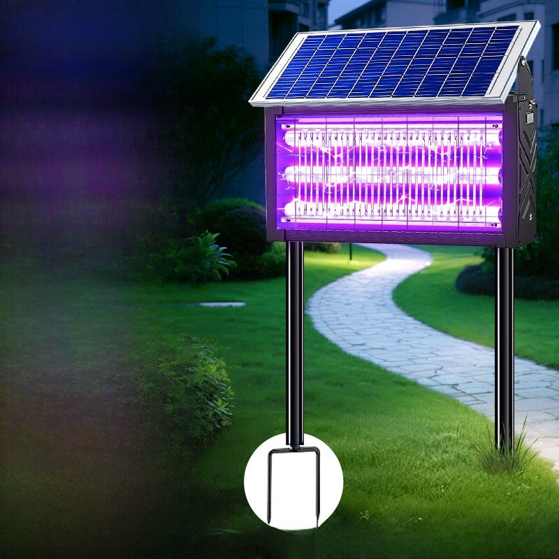 Solar Powered Mosquito Killer Lamp with Electric Grid