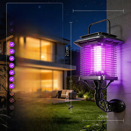 Solar-powered mosquito lamp