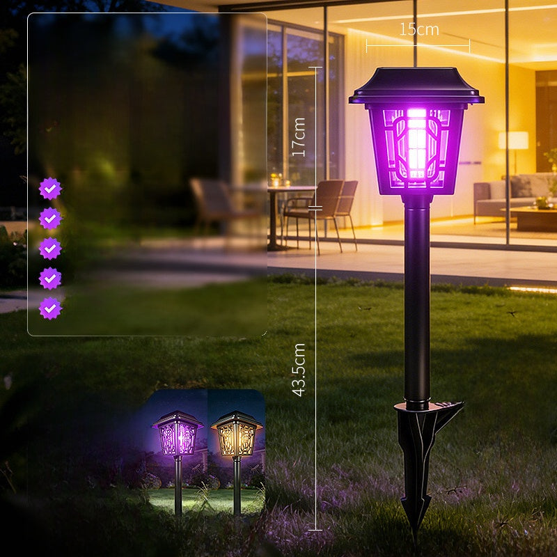 Solar-powered mosquito lamp