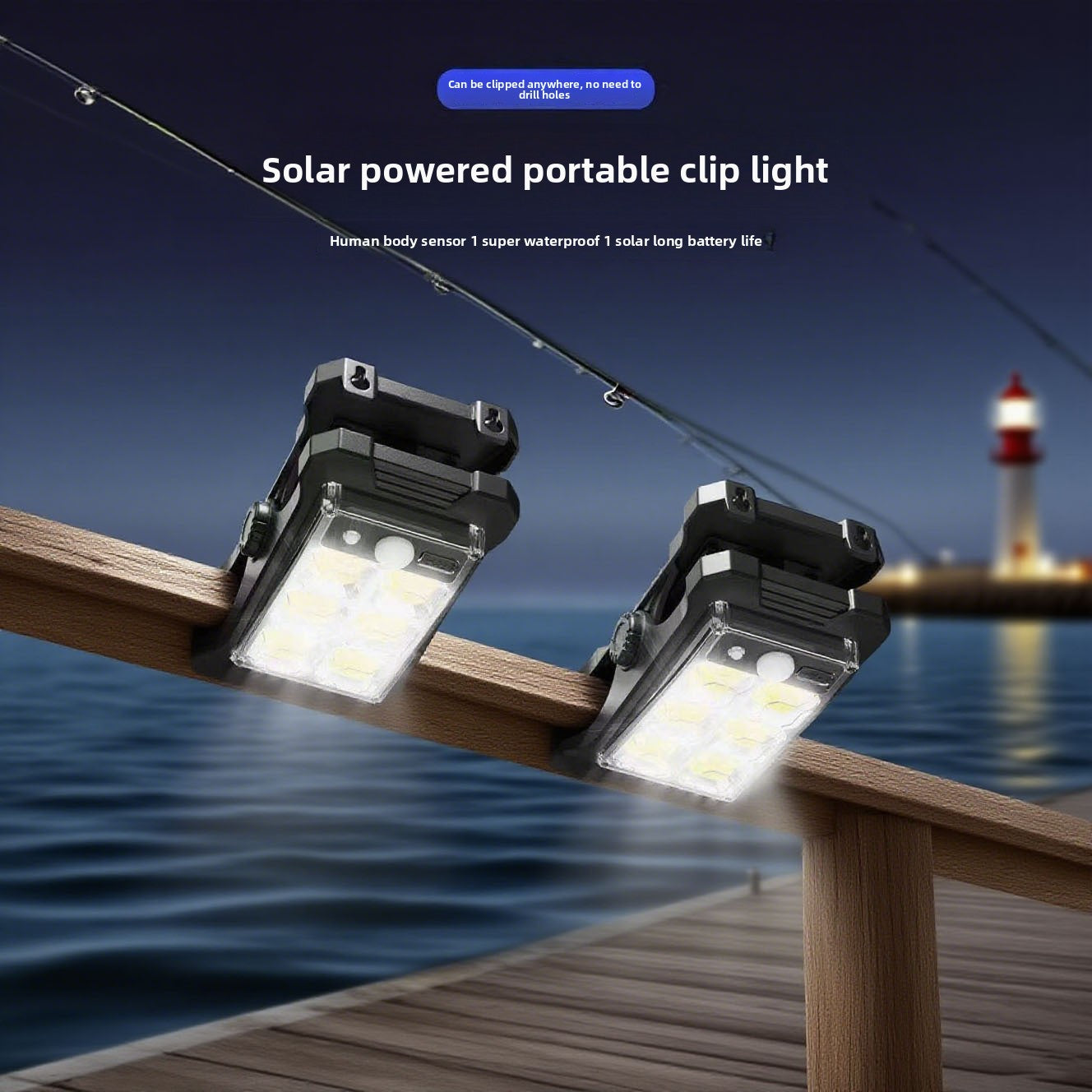 Solar Powered Motion Sensor Outdoor Light