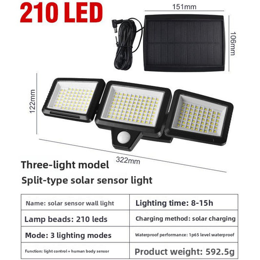 Solar Powered Motion Sensor Outdoor Light