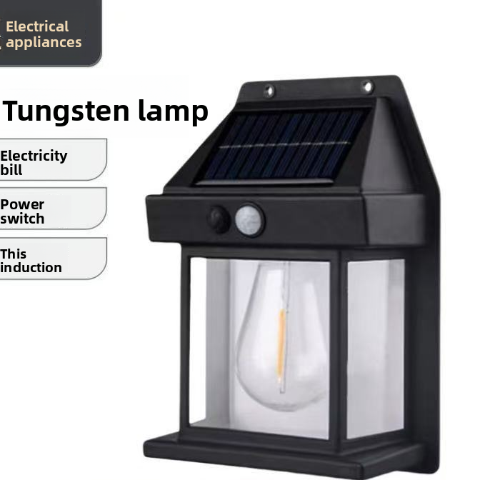 Solar Powered Motion Sensor Outdoor Wall Light