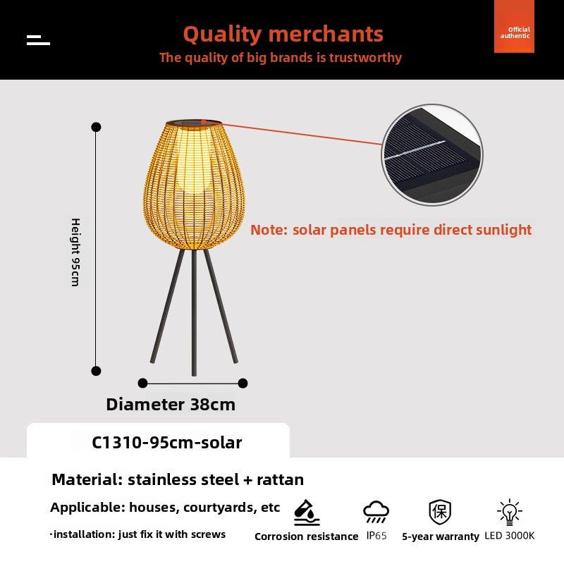Solar Powered Outdoor Floor Lamp