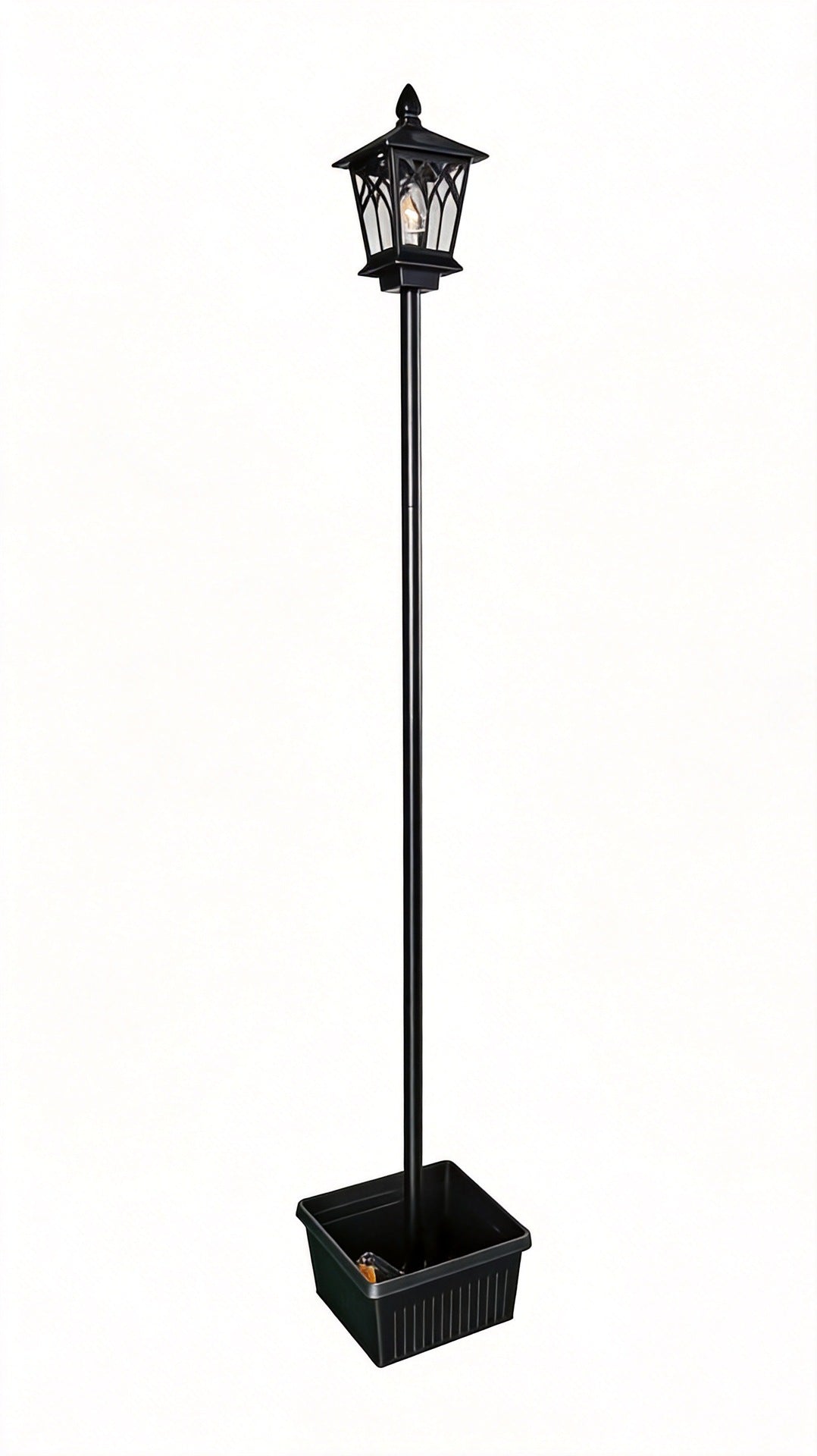 Solar Powered Outdoor Flower Pot Floor Lamp