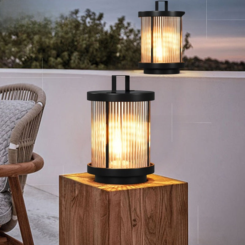 Solar Powered Outdoor Garden Lamp with LED Light